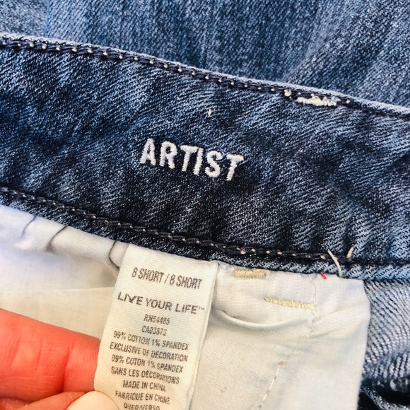 American Eagle Stretch Artist Jeans Size 8 - Picture 4 of 6